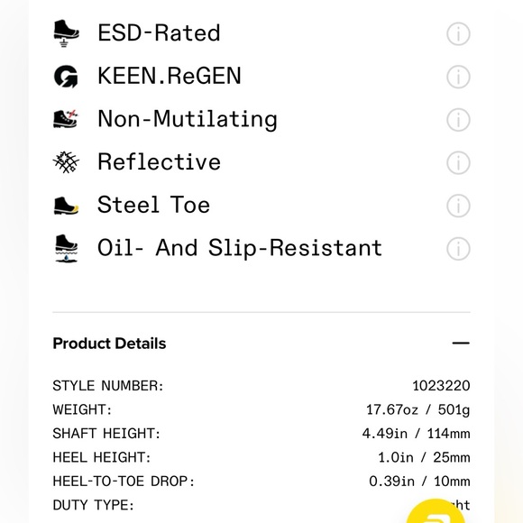 Keen Women’s Atalanta Cool II safety shoes 8W NWT - Picture 6 of 8